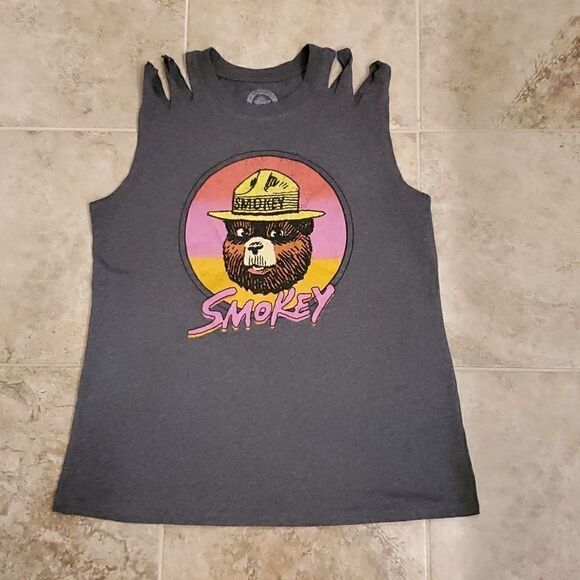 Smokey the Bear gray tank top - Picture 1 of 4